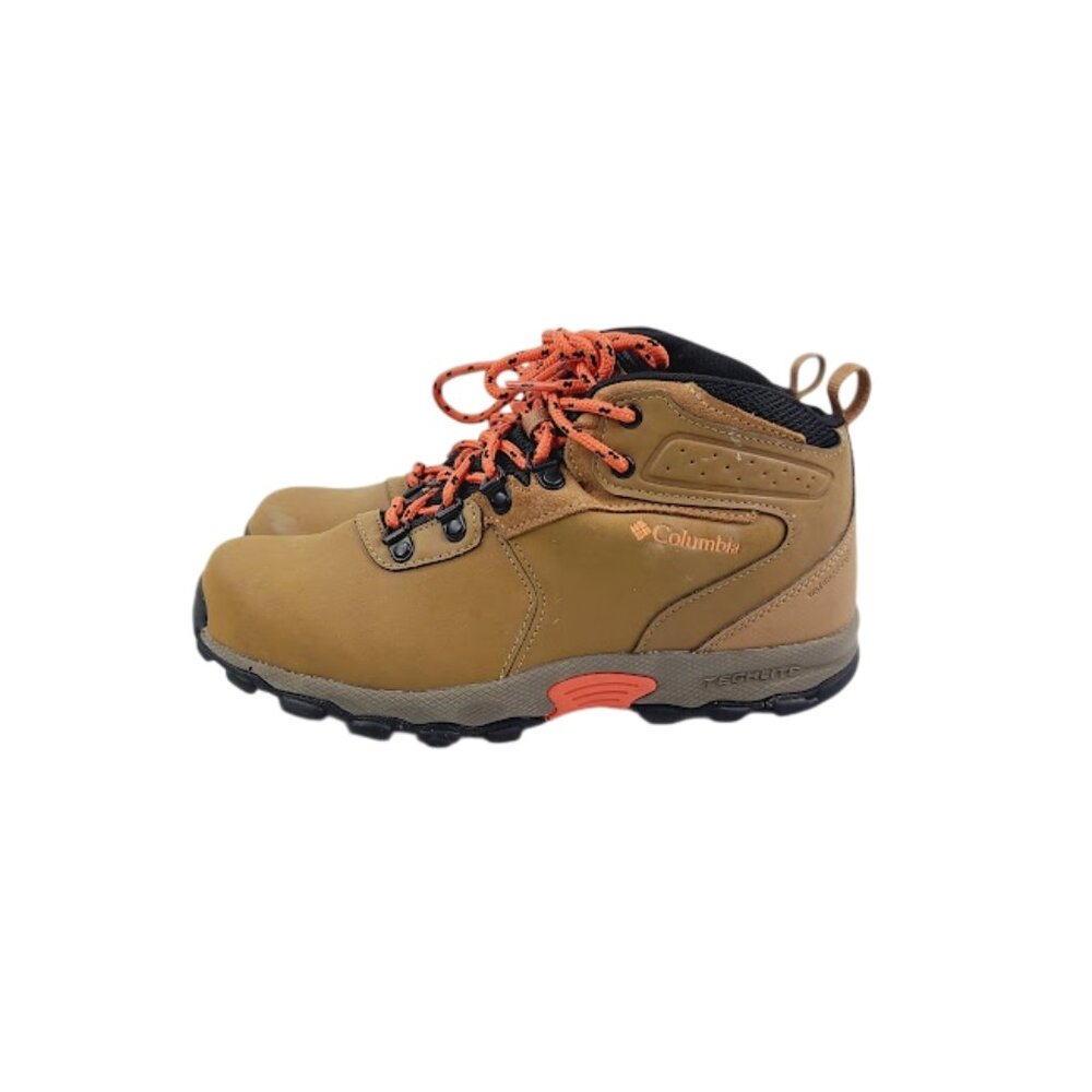 Columbia Boy's Tan Newton Ridge‎ YY0689-286 Leather Trail Ankle Trekking Boot 6